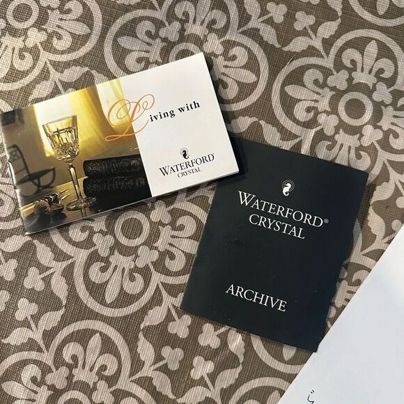 WATERFORD Crystal Archive 6” Rose Bowl Vintage New in Box Rare Signed - Picture 6 of 11